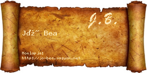 Jó Bea névjegykártya